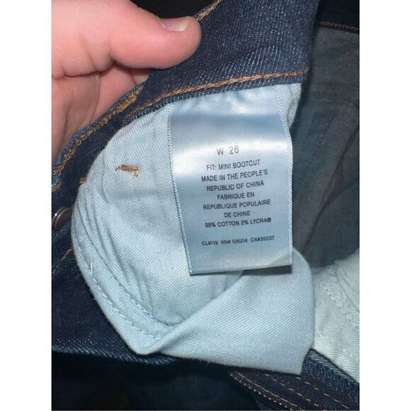 Joe's Jeans Dark Wash Women's Mini Bootcut Size 26 - Picture 5 of 5